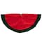 60" Red & Green Traditional Christmas Tree Skirt